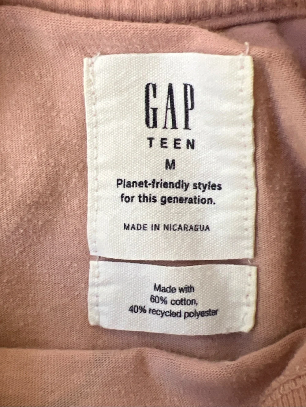 GAP Pink Tee with Navy Sneaker Illustration